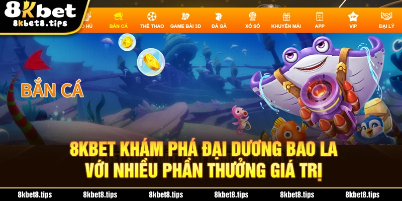 Nhà cái tập trung vào game bắn cá với giao diện hoành tráng