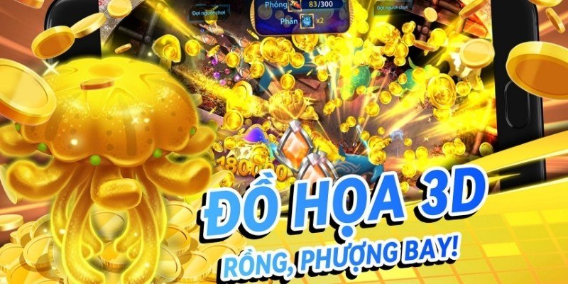 Game mang đến bối cảnh bắn cá ngập tràn rồng biển